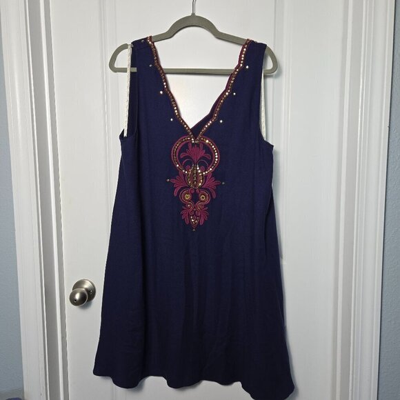 NWOT Lily Pulitzer Owen Dress - L True Navy - Picture 2 of 5